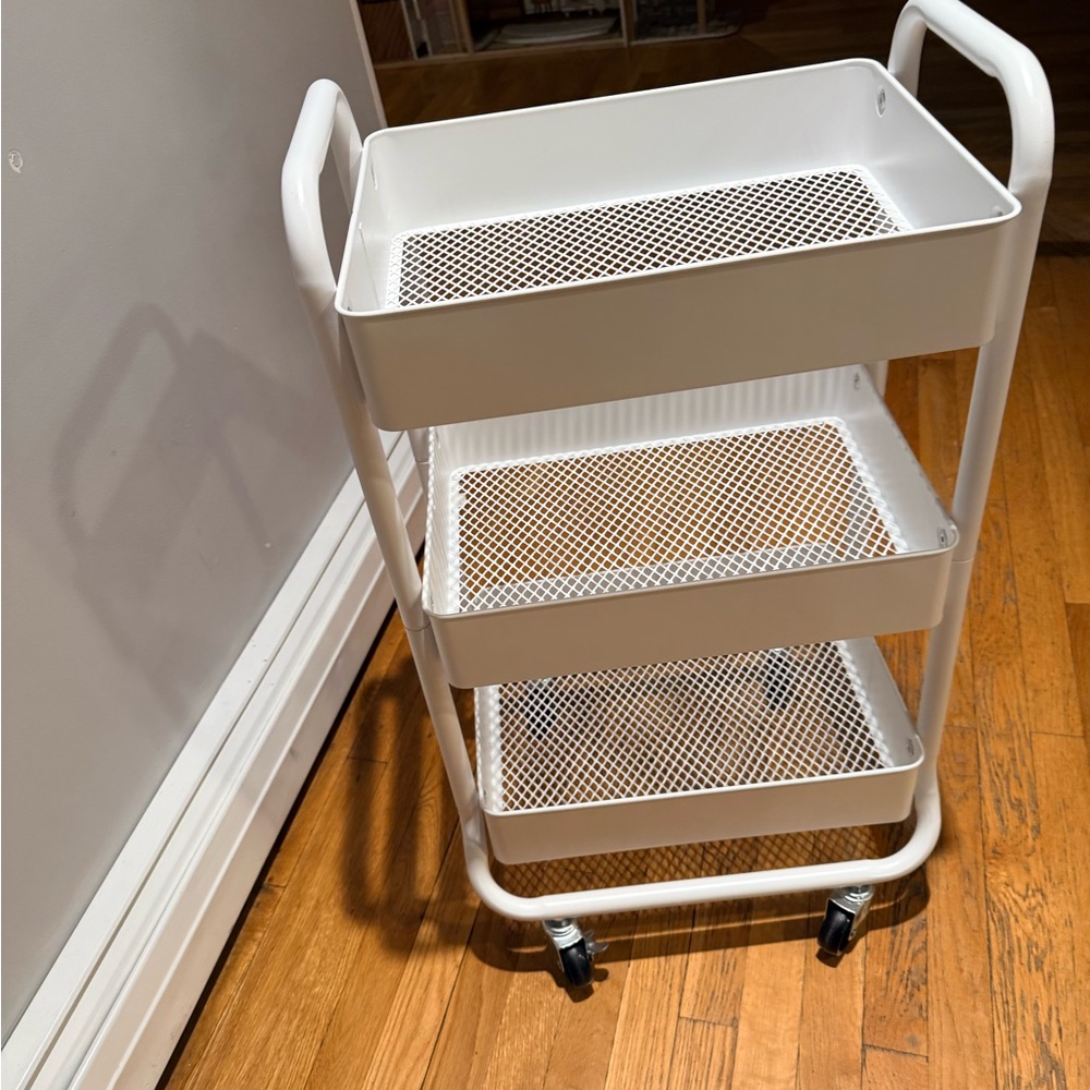 Target White Rolling Storage Cart